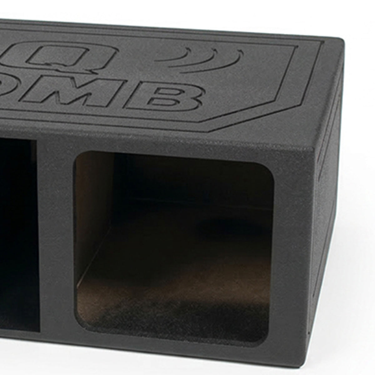 QPower QBOMB12VLSQ Dual 12" XL Vented Side Ported Speaker Square Box (Open Box)