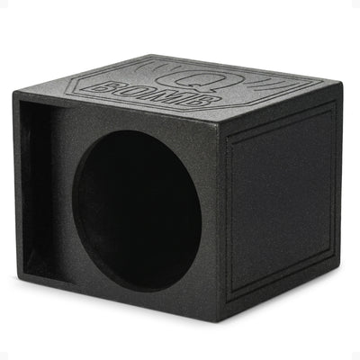 QPower QBOMB15HP Single 15 Inch Vented Side Ported Speaker Round Enclosure Box - VMInnovations