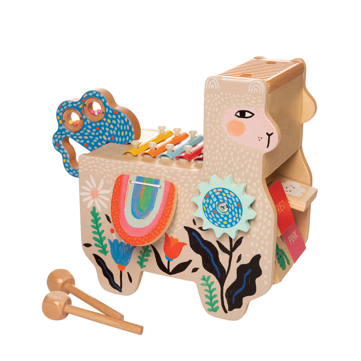 Manhattan Musical Lili Llama Wooden Toddler Xylophone Activity Toy (Open Box)