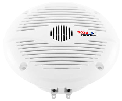 2) NEW BOSS MR50W 5.25" 2-Way 150W Marine/Boat Coaxial Audio Speakers - White
