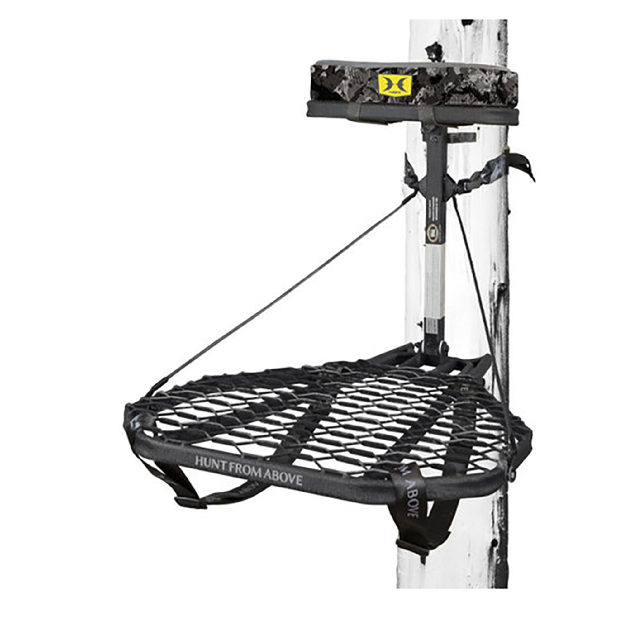 Hawk Ranger Traction Climbing Sticks with Treestand and Full Body Safety Harness - VMInnovations
