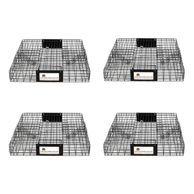 Rugged Ranch Squirrelinator Squirrel Chipmunk Metal 2 Door Trap Cage (4 Pack) - VMInnovations