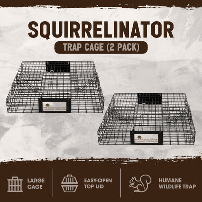 Rugged Ranch Squirrelinator Squirrel Chipmunk Metal 2 Door Trap Cage (4 Pack) - VMInnovations