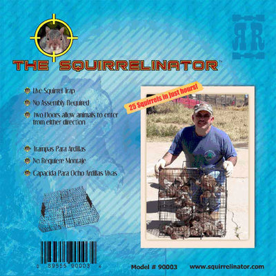 Rugged Ranch Squirrelinator Squirrel Chipmunk Metal 2 Door Trap Cage (4 Pack) - VMInnovations
