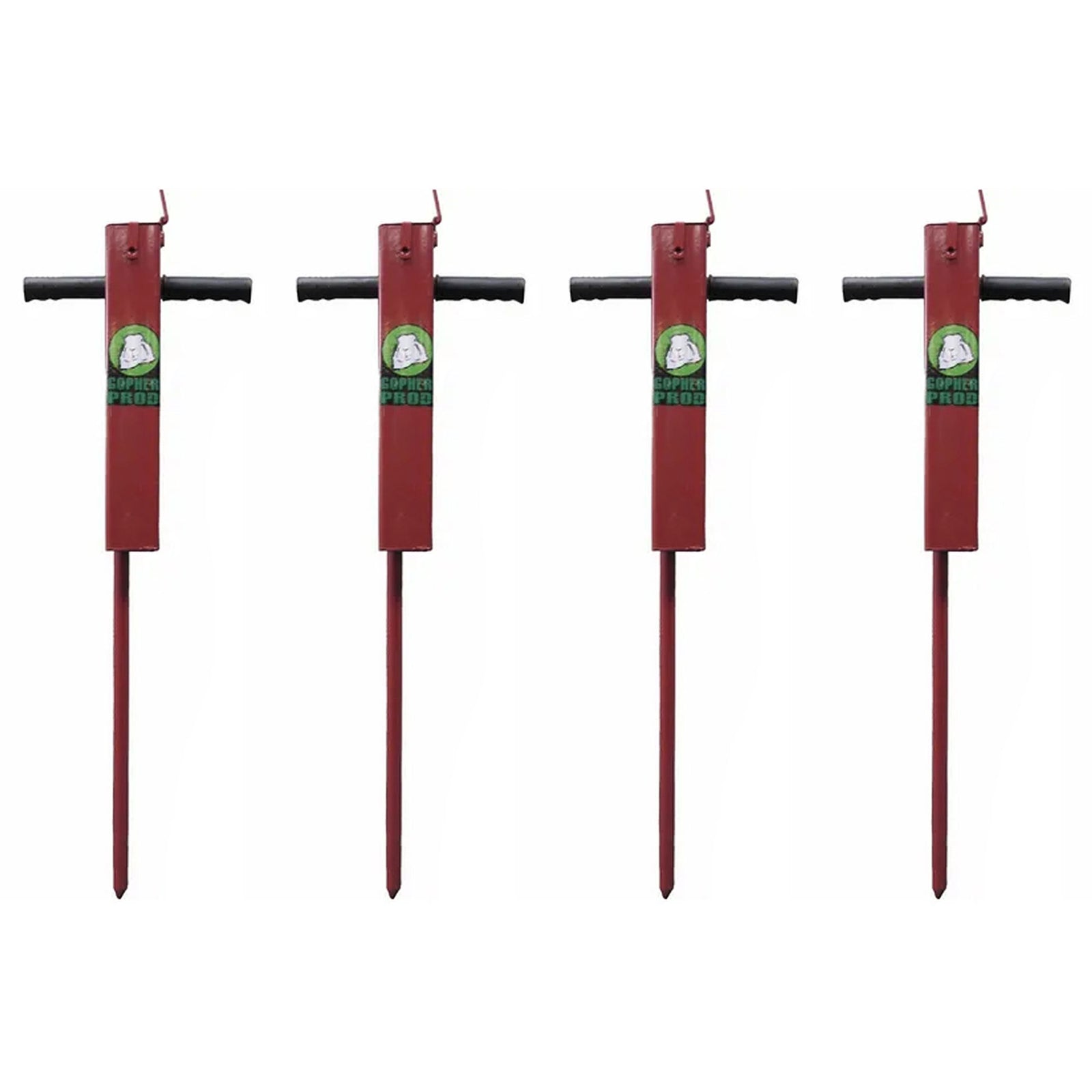 Rugged Ranch Professional Gopher Prod Tool, Red (4 Pack) - VMInnovations