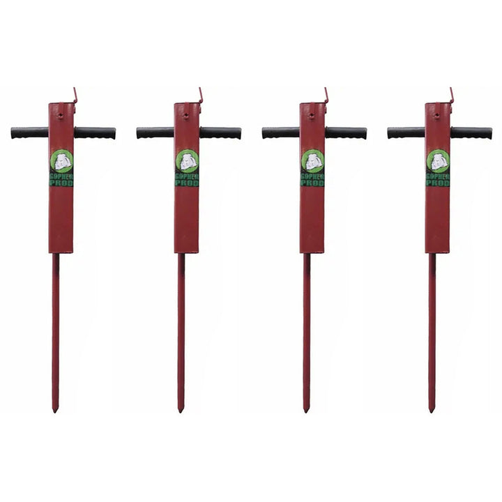 Rugged Ranch Professional Gopher Prod Tool, Red (4 Pack)