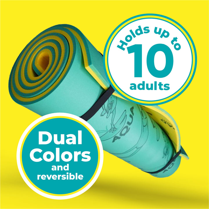 Aqua Lily Pad Water Mat Floating Foam Pad for Lake, Yellow (Open Box) - VMInnovations