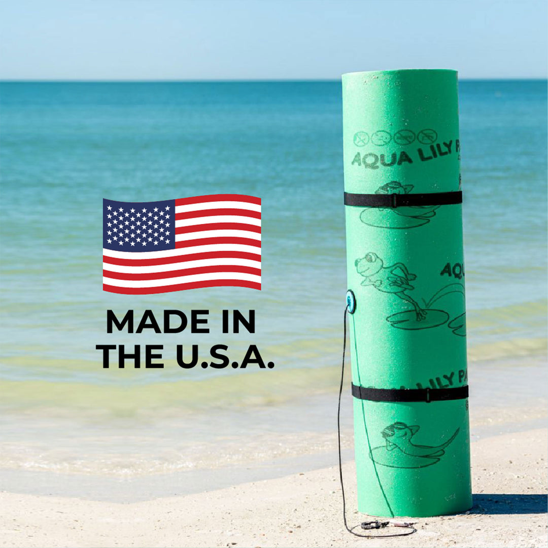 Aqua Lily Pad Water Mat Playground Floating Foam Pad for Lake, Yellow (Used) - VMInnovations