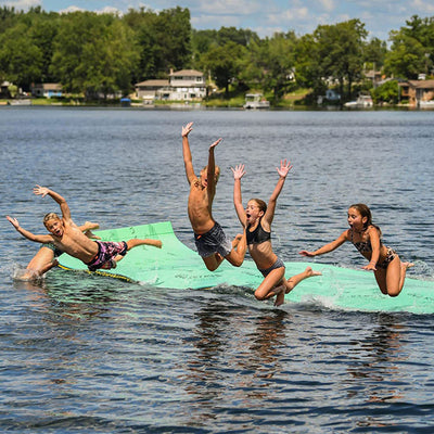 Aqua Lily Pad 15ft Bullfrog Water Playground Floating Foam Island (Open Box) - VMInnovations