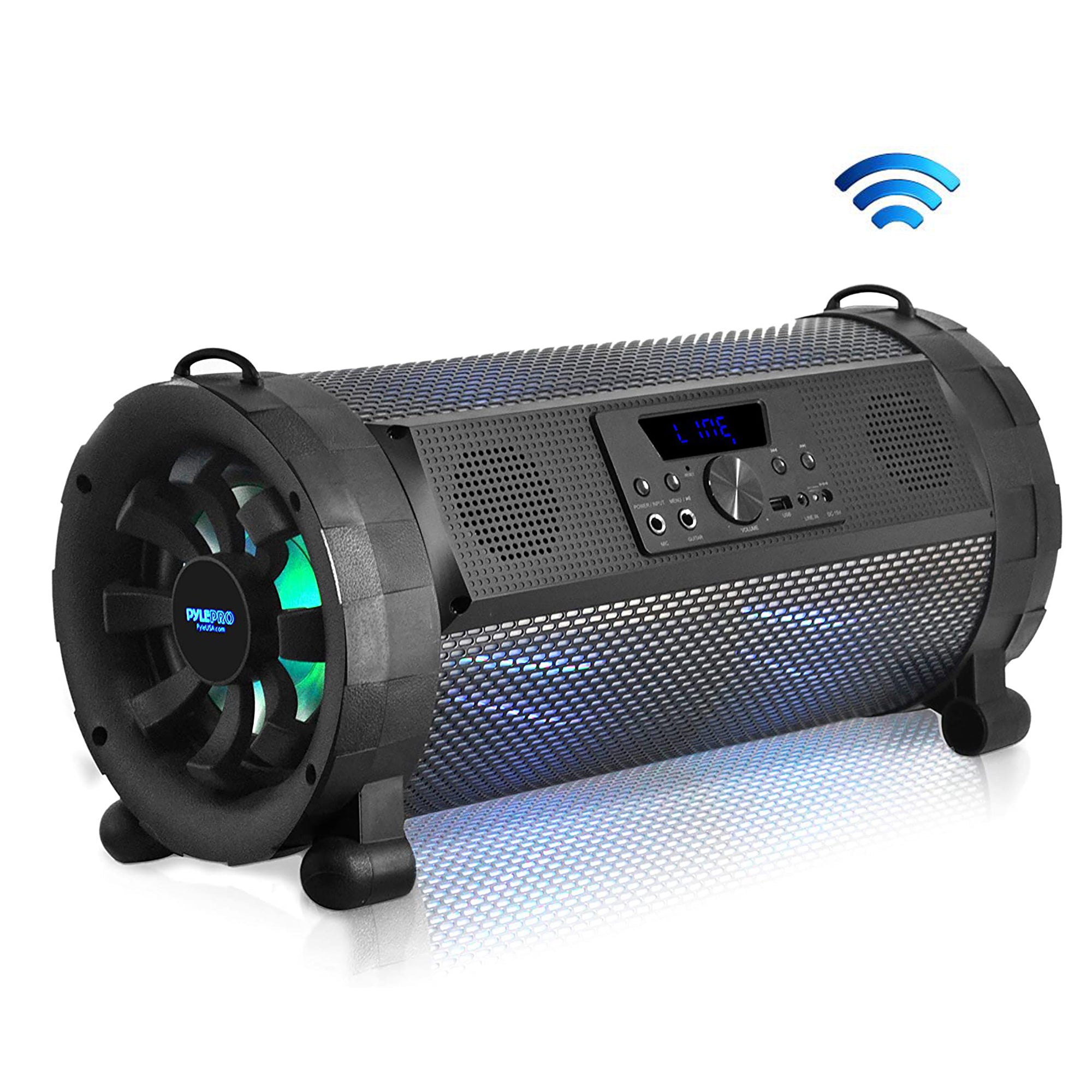 Pyle PBMSPG190 300 Watt Bluetooth Wireless BoomBox Speakers Stereo (2 Pack)