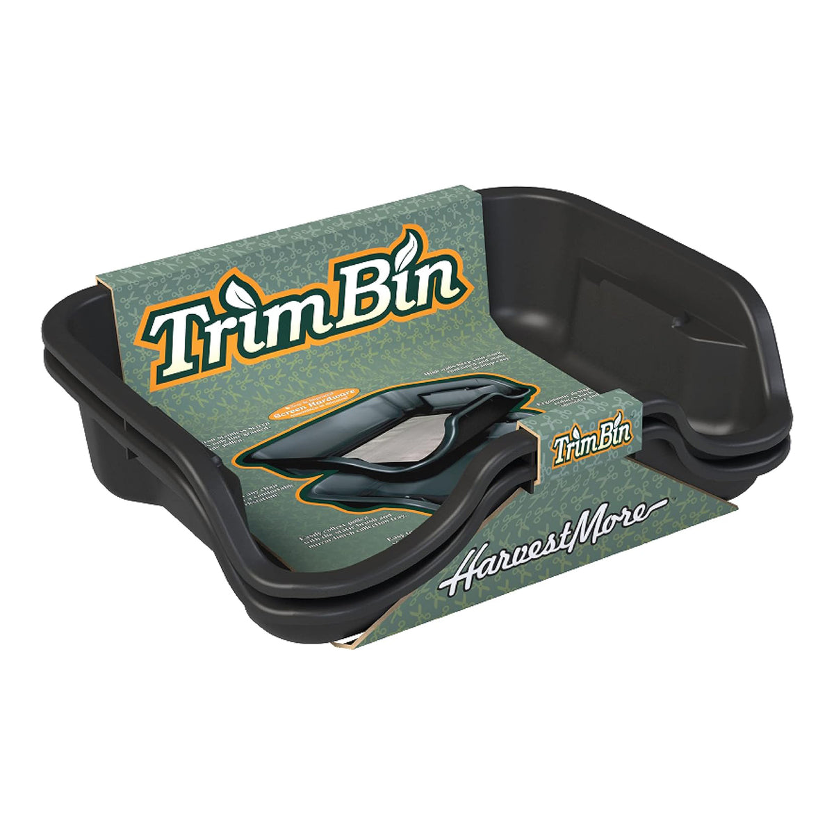 Harvest More Trim Bin 2 Piece Workstation Container with Screen and Mirror Tray