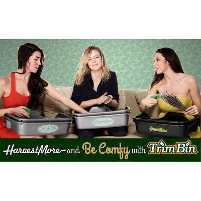 Harvest More Trim Bin 2 Piece Workstation Container with Screen and Mirror Tray