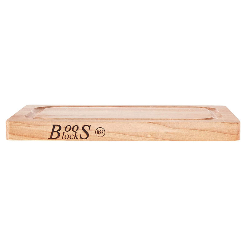 John Boos Chop N Slice Maple Wood Edge Grain Cutting Board, 8" x 12" x 1.25"