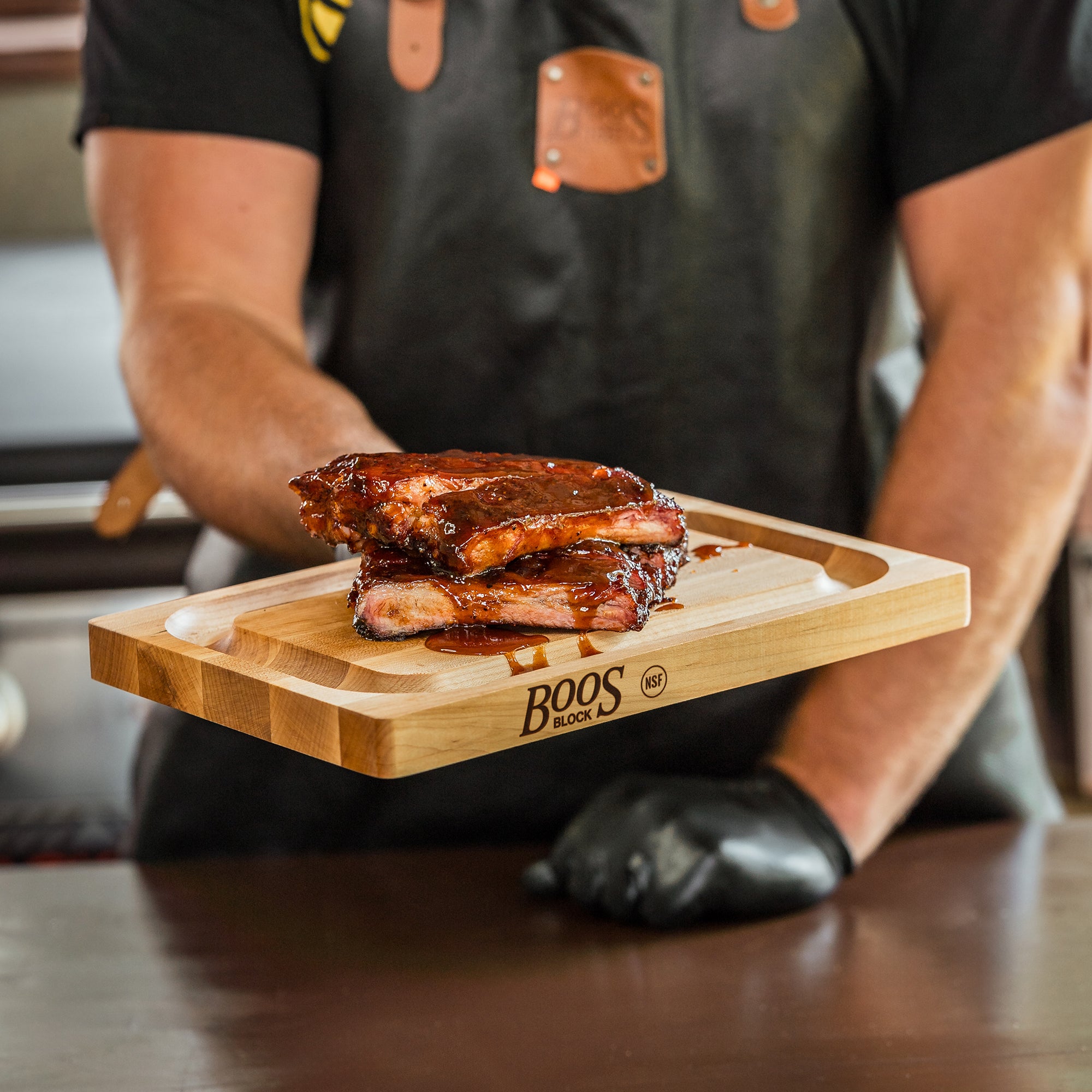 John Boos Block Chop-N-Slice 8 x 12" Maple Wood Reversible Cutting Board (Used) - VMInnovations