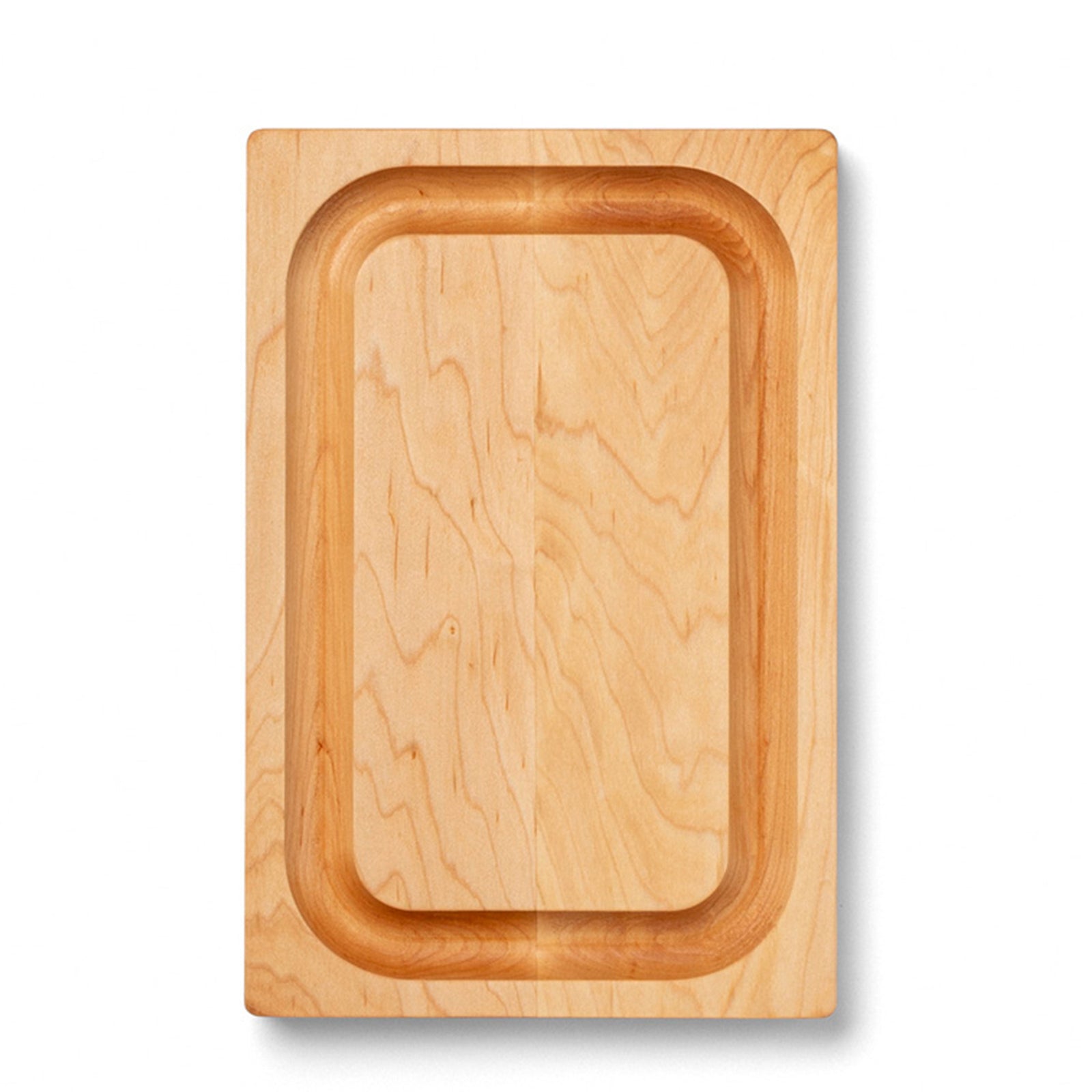 John Boos Chop N Slice Maple Wood Edge Grain Cutting Board, 8" x 12" x 1.25" - VMInnovations