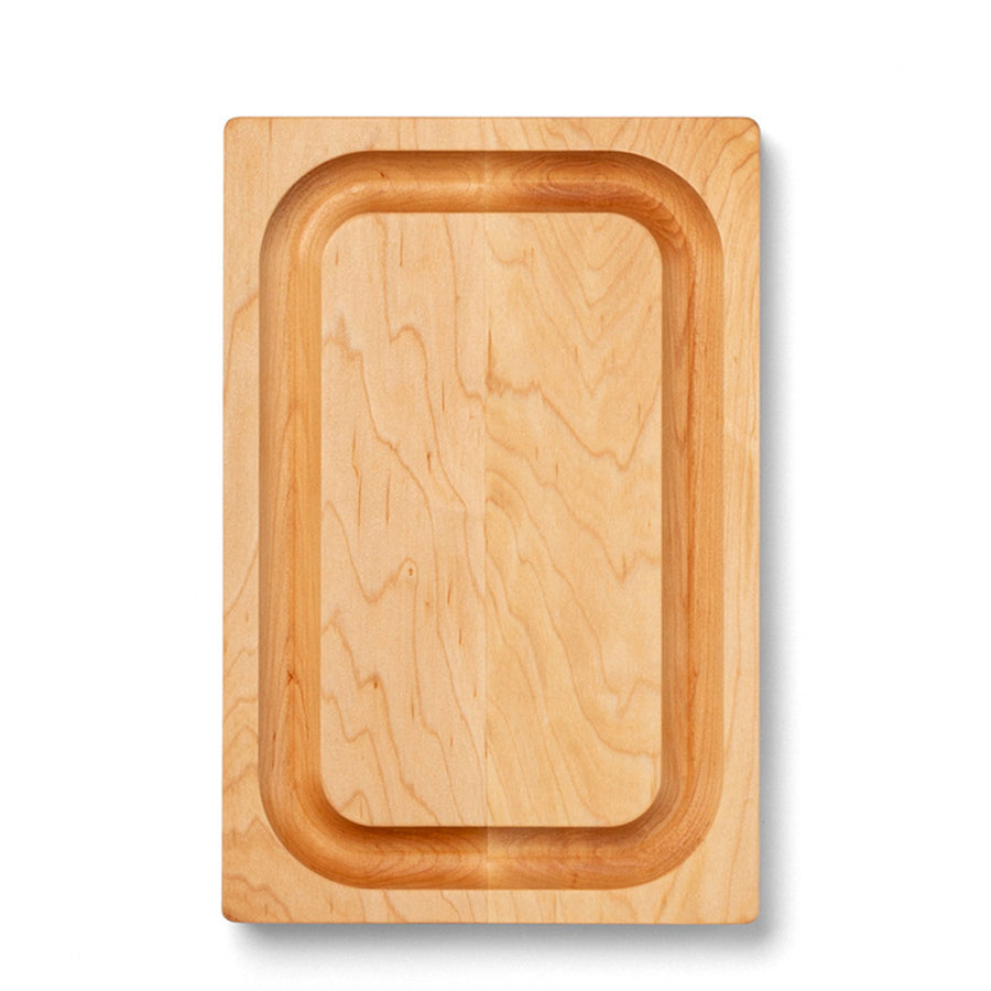John Boos Chop N Slice Maple Wood Edge Grain Cutting Board, 8" x 12" x 1.25" - VMInnovations