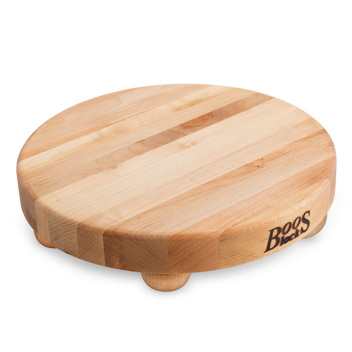 John Boos 12" Diameter 1.5" Thick Maple Wood Round Cutting Board (Open Box)