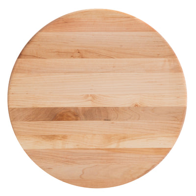 John Boos 12" Diameter 1.5" Thick Maple Wood Round Cutting Board (Open Box) - VMInnovations