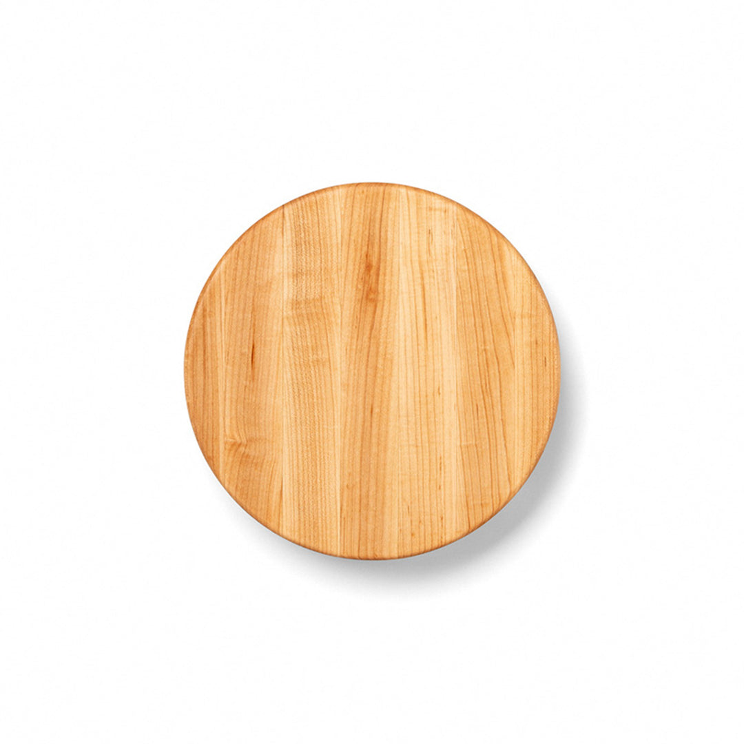 John Boos Maple Wood Edge Grain Round Cutting Board for Kitchen, 12" x 1.5" - VMInnovations