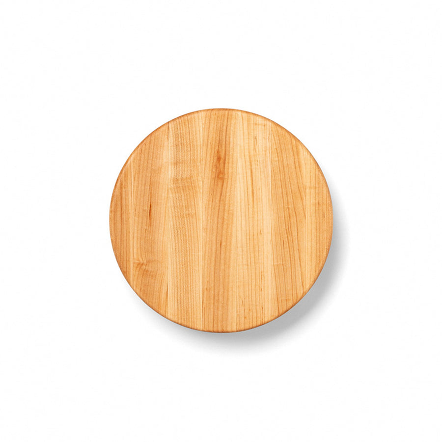 John Boos Maple Wood Edge Grain Round Cutting Board for Kitchen, 12" x 1.5" - VMInnovations