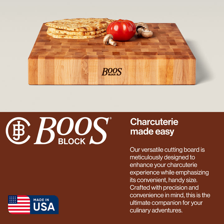 John Boos Classic 18 x 18 Inch Wood Chopping Block, Maple Wood Grain (Open Box)