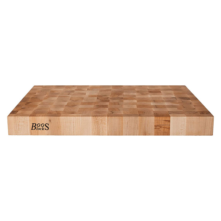 John Boos Large Maple Wood End Grain Cutting Board for Kitchen 20" x 15" x 2.25" - VMInnovations