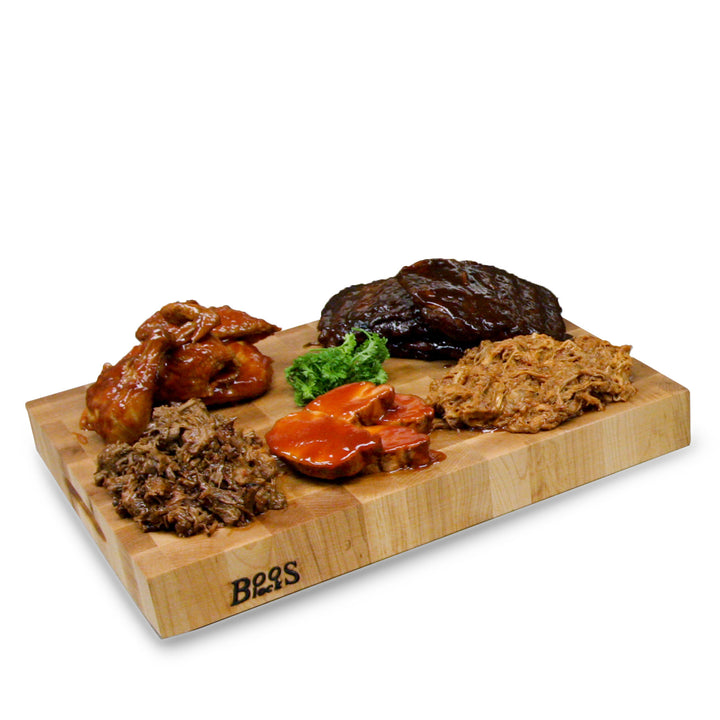 John Boos Large Maple Wood End Grain Cutting Board for Kitchen 20" x 15" x 2.25" - VMInnovations
