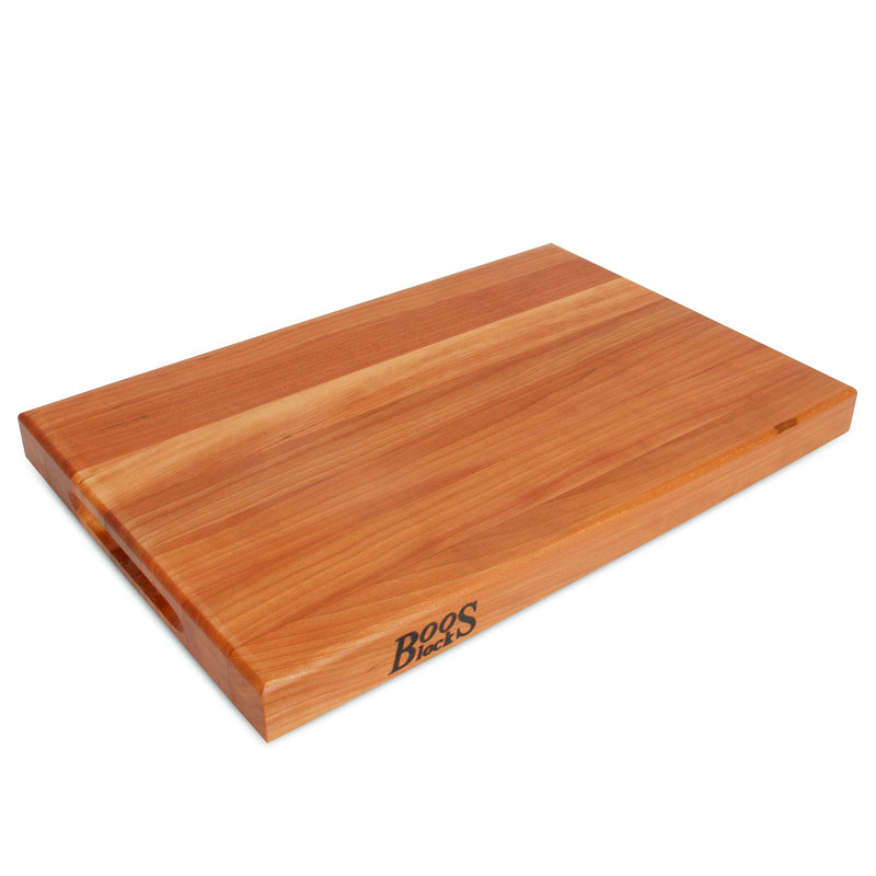 John Boos Cherry Wood Edge Grain Reversible Cutting Board, 24"x18" x1.5"(Used)