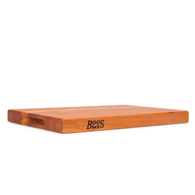 John Boos Reversible 24 x 18" Cutting Block W/ Handles, Cherry Wood (Open Box) - VMInnovations
