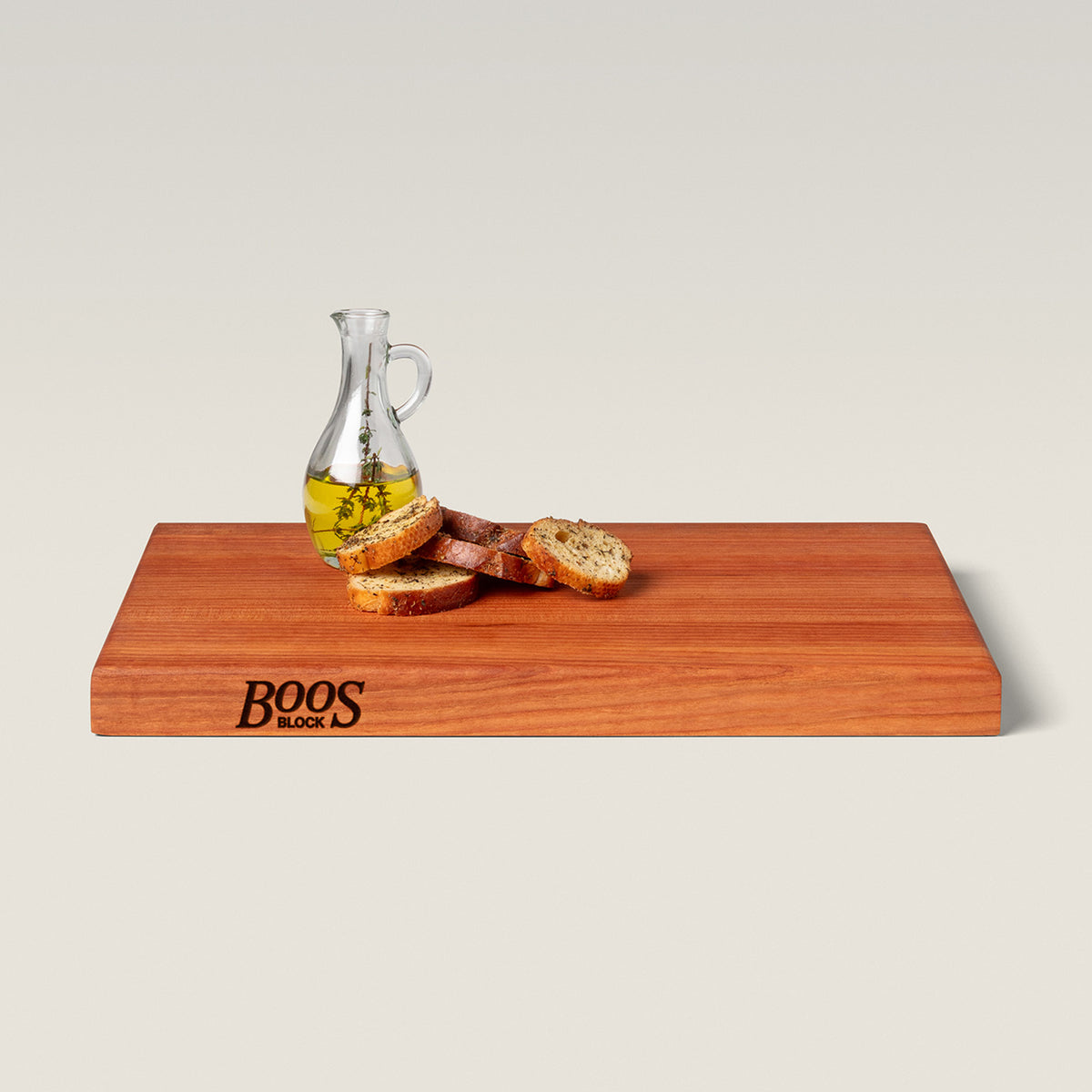 John Boos Cherry Wood Edge Grain Reversible Cutting Board, 18 x 12 x 1.5 Inches - VMInnovations