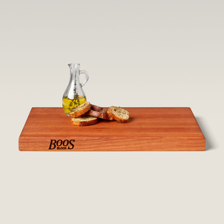 John Boos Cherry Wood Edge Grain Reversible Cutting Board, 18 x 12 x 1.5 Inches