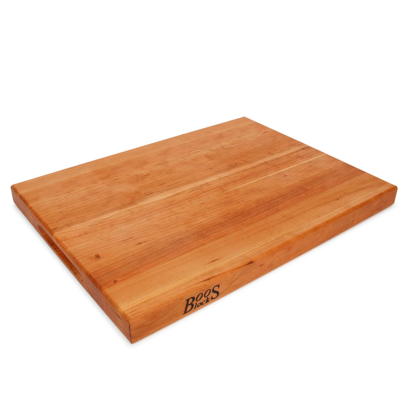 John Boos Cherry Wood Edge Grain Reversible Cutting Board, 20"x15"x1.5"(Used)