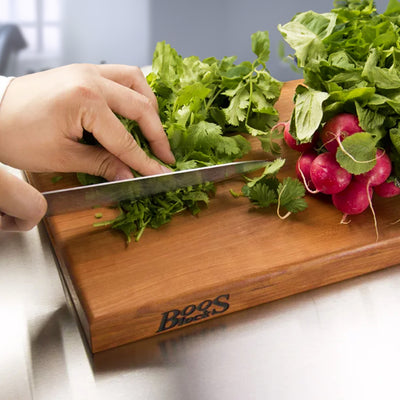 John Boos Cherry Wood, Reversible Cutting Board & Mystery Oil and Moisture Cream