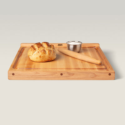 John Boos Block 23.75" Wide Square Maple Cutting Board w/ Gravy Groove(Open Box) - VMInnovations