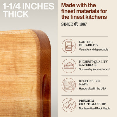 John Boos Chop N Slice Maple 10"x10" & 18"x12" Cutting Boards w/3 Piece Care Set - VMInnovations