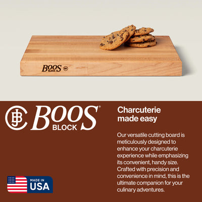 John Boos Platinum Series Reversible Wood Cutting Board, 18"x12"x1 3/4", Maple - VMInnovations