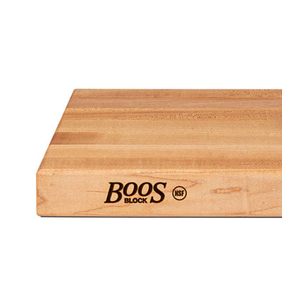 John Boos Platinum Series Reversible Wood Cutting Board, 18"x12"x1 3/4", Maple - VMInnovations