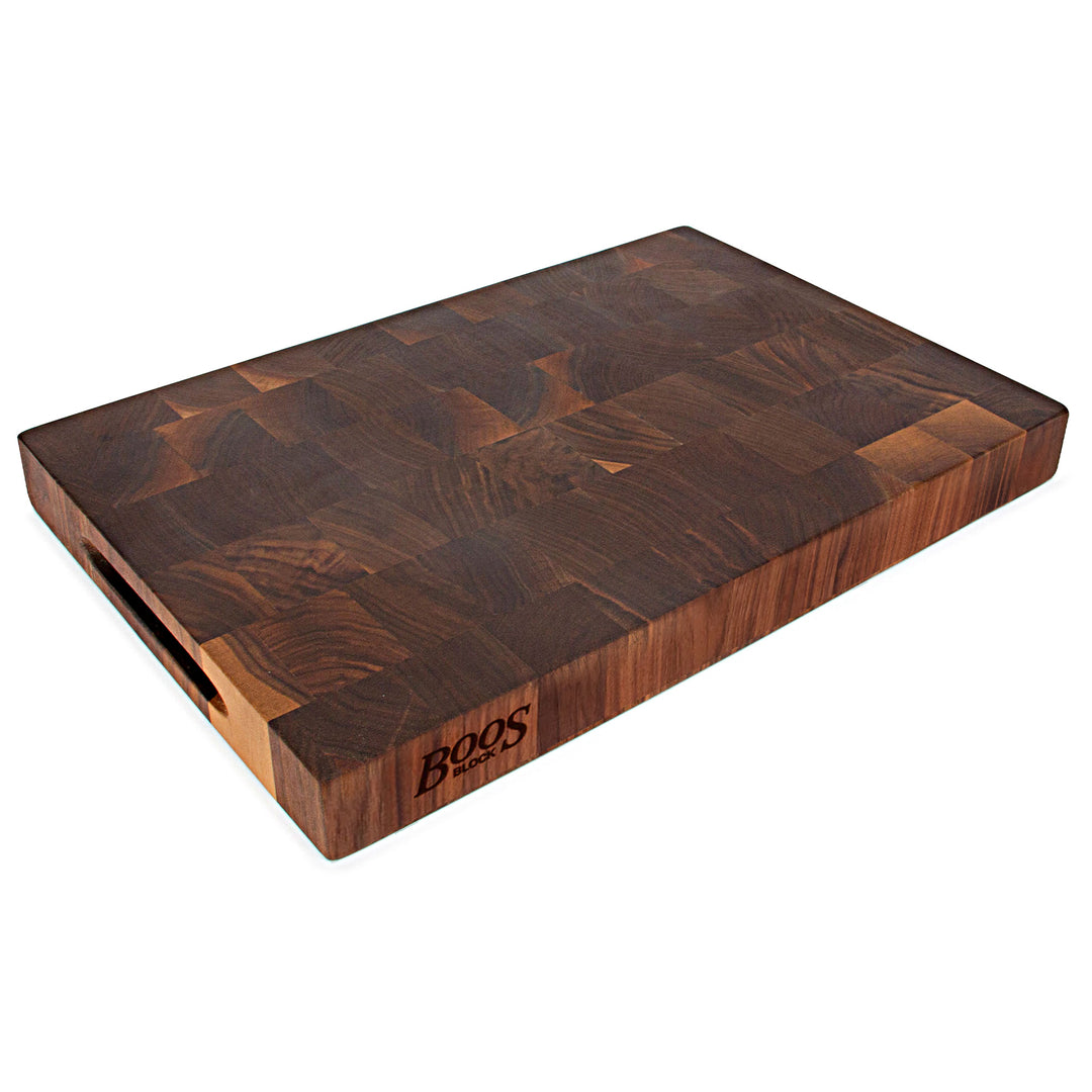John Boos Walnut Wood Edge Grain Reversible Cutting Board, 18x12x1.75(Open Box) - VMInnovations