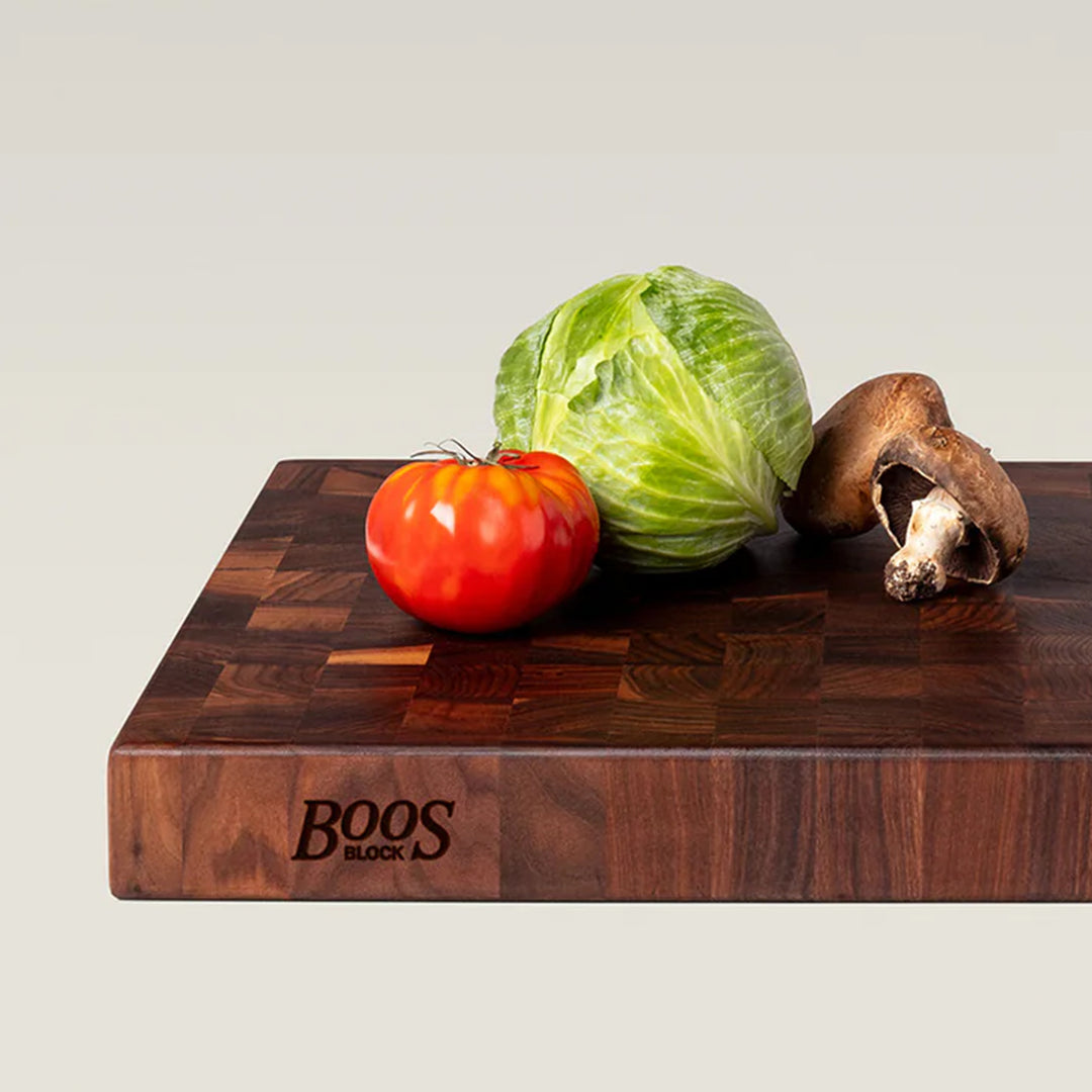 John Boos Walnut Wood Edge Grain Reversible Cutting Board, 18 x 12 x 1.75 Inches