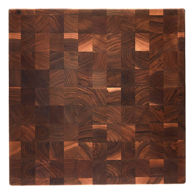 John Boos Large Walnut Wood End Grain Cutting Board for Kitchen, 18" x 18" x 3"