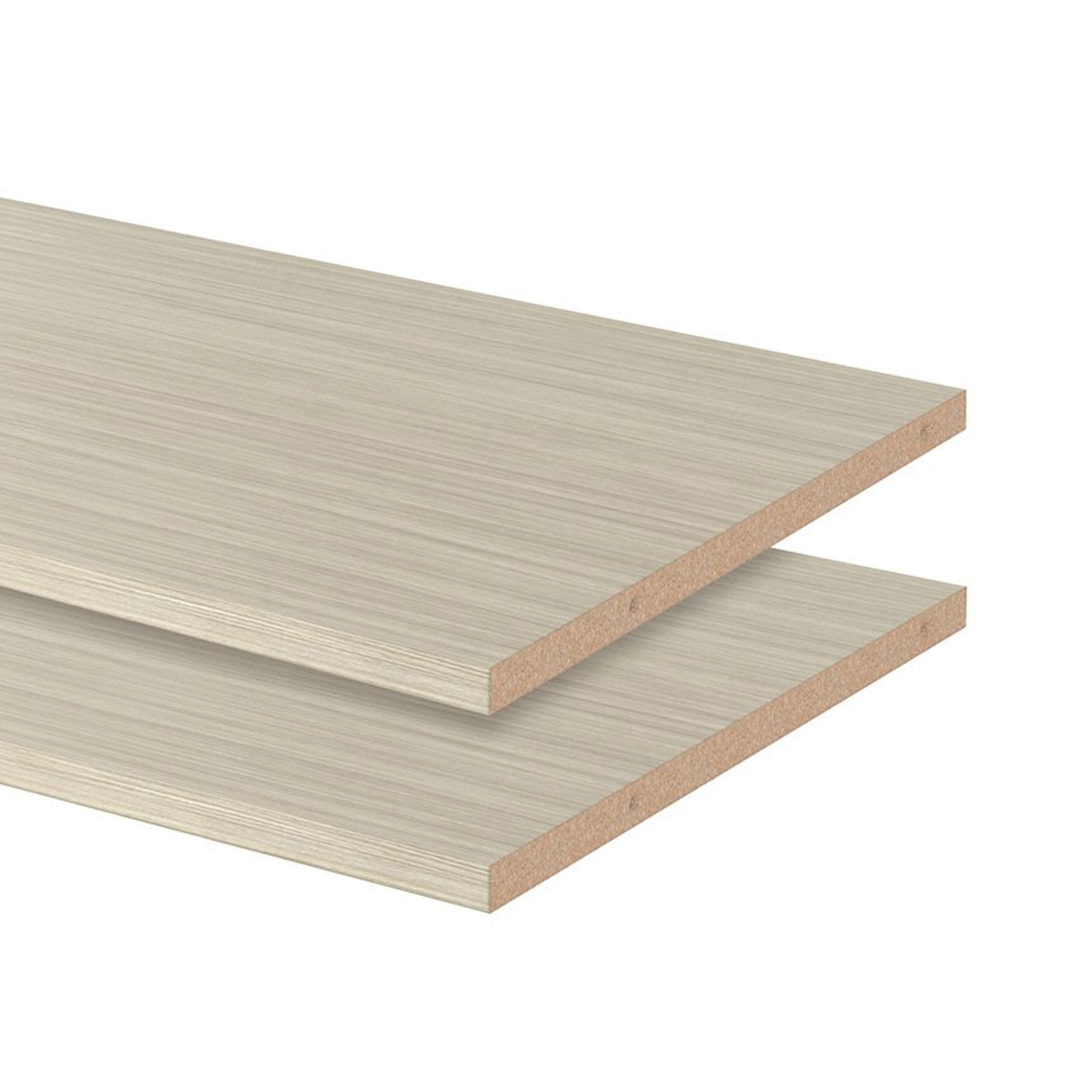 Easy Track  24 Inch Organizer Closet Shelves, Weathered Grey (2 Pack) (Used) - VMInnovations