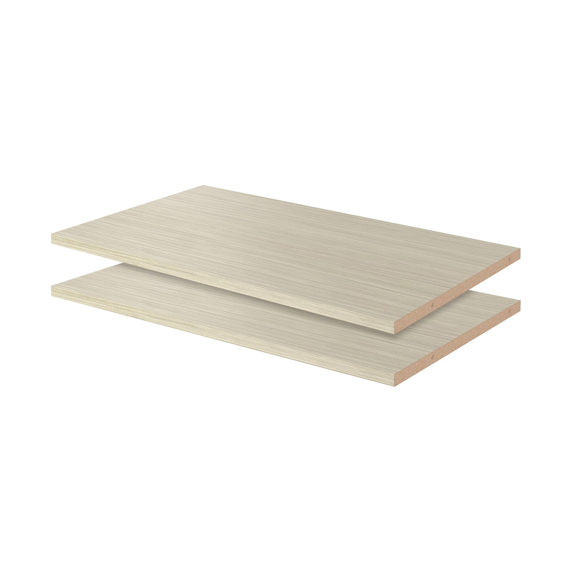 Easy Track RS1423-TON 24 Inch Organizer Closet Shelves, Weathered Grey (2 Pack) - VMInnovations