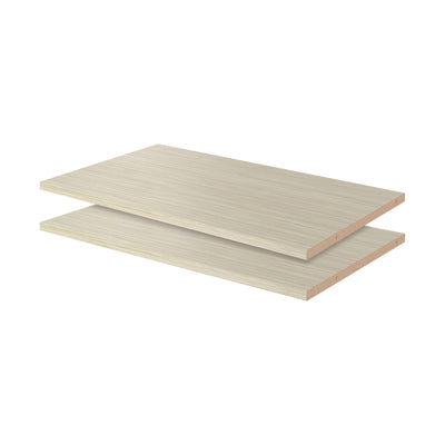 Easy Track RS1423-TON 24 Inch Organizer Closet Shelves, Weathered Grey (2 Pack) - VMInnovations