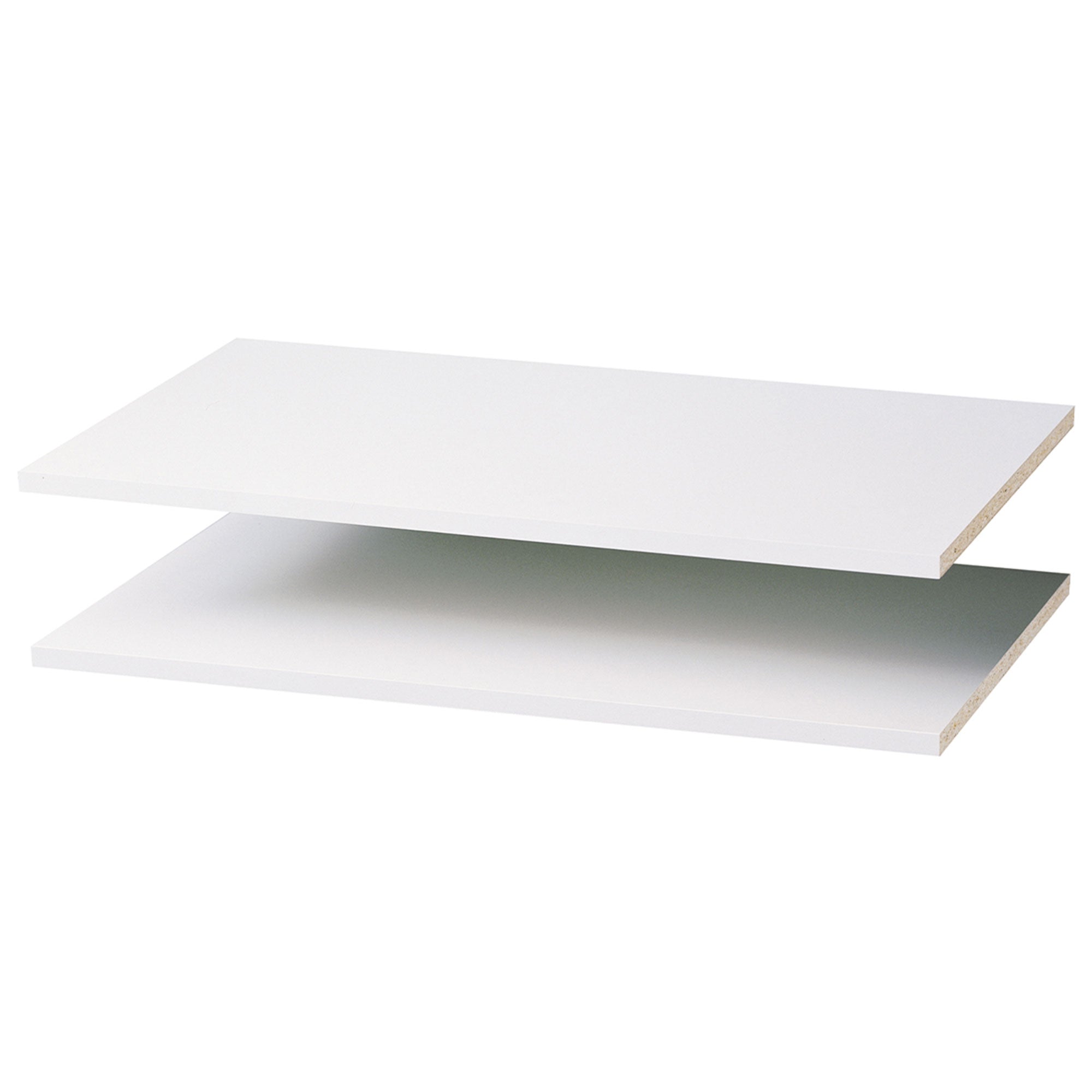 Easy Track RS1436ON 35 Inch Storage Organizer Closet Shelves, White (2 Pack)