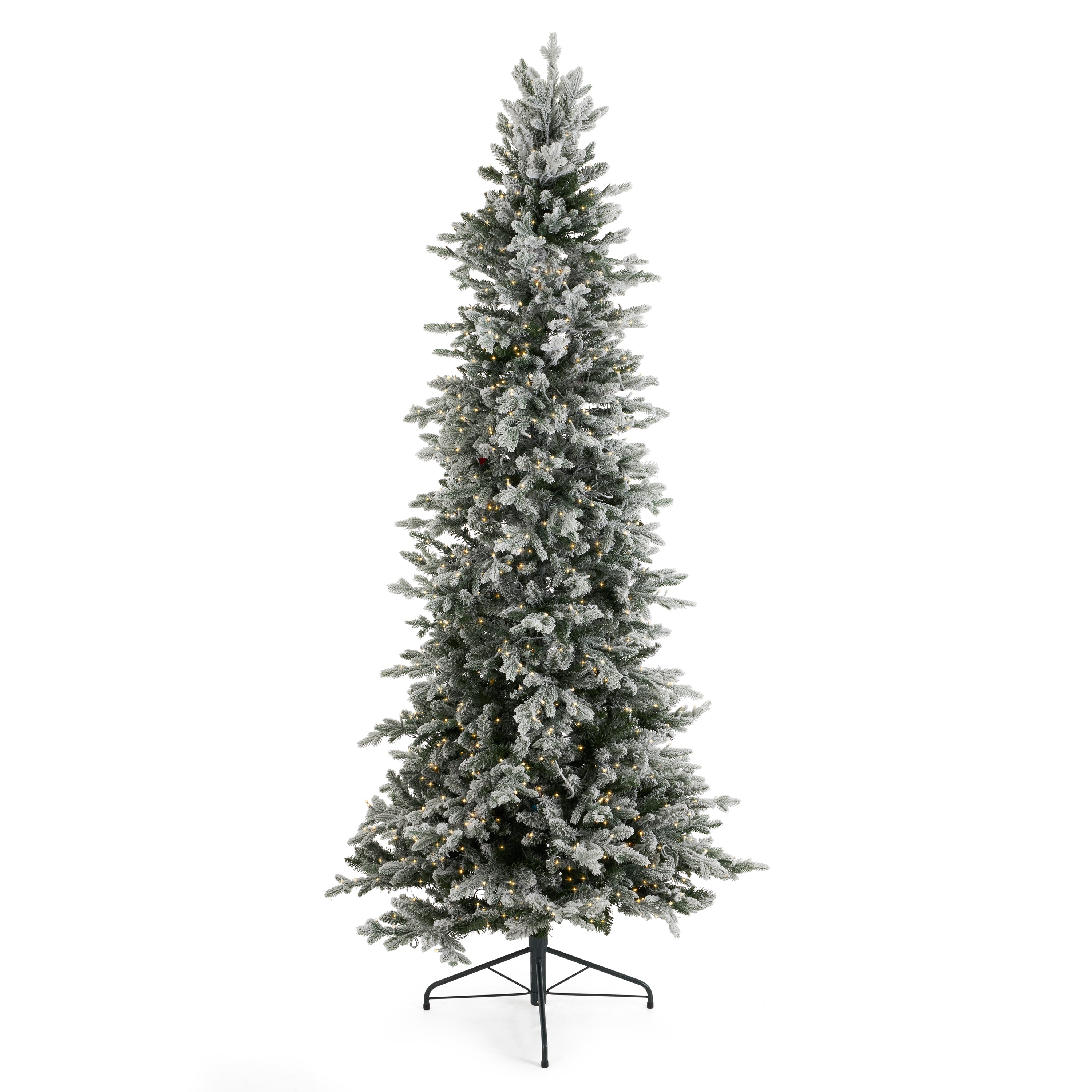 Evergreen Classics 7.5ft LED Pre Lit Flocking Pine Christmas Tree (Used) - VMInnovations