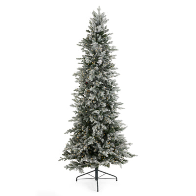 Evergreen Classics 7.5ft LED Pre Lit Flocking Pine Christmas Tree (Used) - VMInnovations