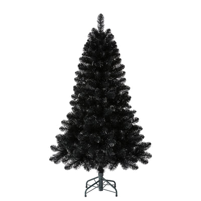Evergreen Classics Oxford 5' Artificial Prelit Christmas Tree Clear LEDs, Black