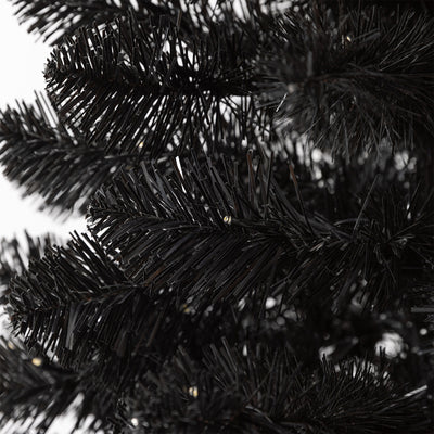 Evergreen Classics Oxford 5' Artificial Prelit Christmas Tree Clear LEDs, Black