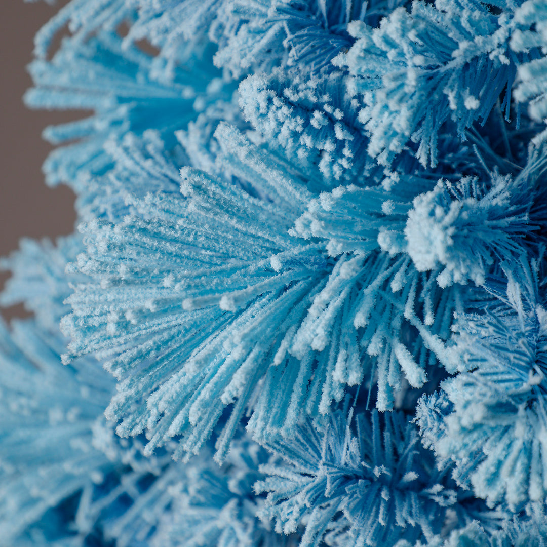 Home Heritage Snowdrift 6.5 Ft Pre-Lit Artificial Christmas Holiday Tree, Blue - VMInnovations