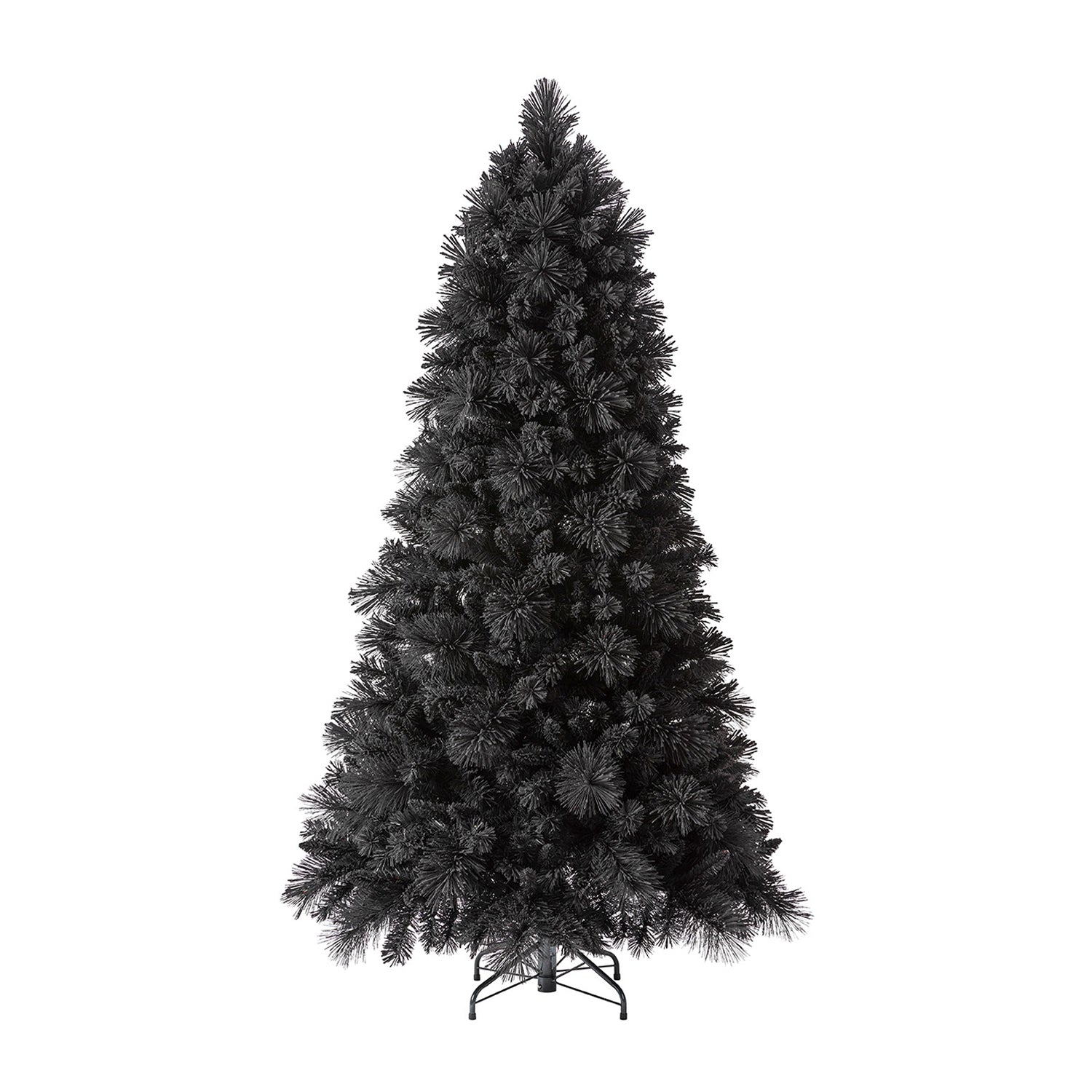 Home Heritage 6.5 Ft Pre-Lit Artificial Christmas Holiday Tree, Black(For Parts)